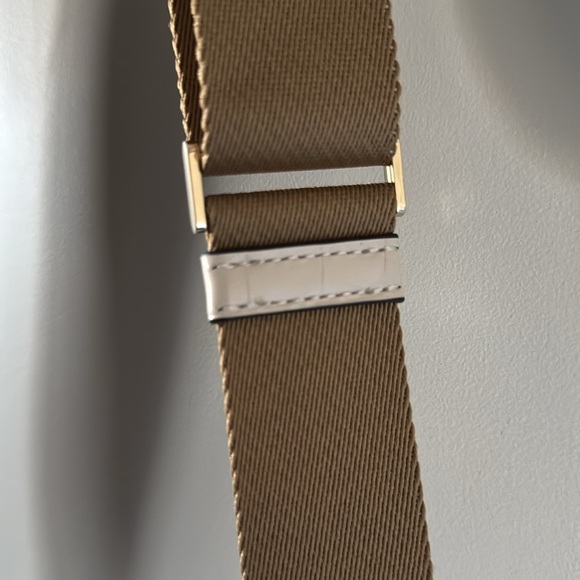 KATE SPADE AUDREY CREAM CROCODILE EMBOSSED MINI BUCKET BAG - Picture 5 of 11